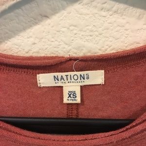 Nation LTD Tops - Nation LTD long sleeve shoulder cut out tee Nation LTD Tops - Nation LTD long sleeve shoulder cut out tee